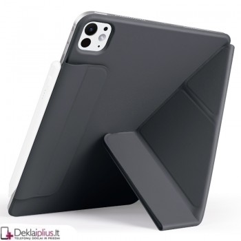 Smart Folio dirbtinės odos atverčiamas dėklas - juodas (Apple Ipad Pro 13 (2024-2025) Smart Folio dirbtinės odos atverčiamas dėklas - juodas (Apple Ipad Pro 13 (2024-2025)
